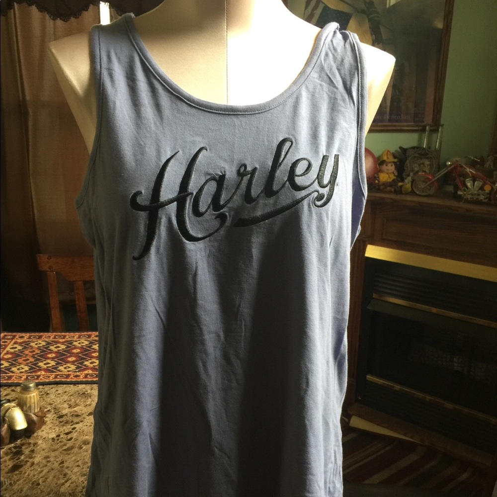 Harley Davidson Blue Top